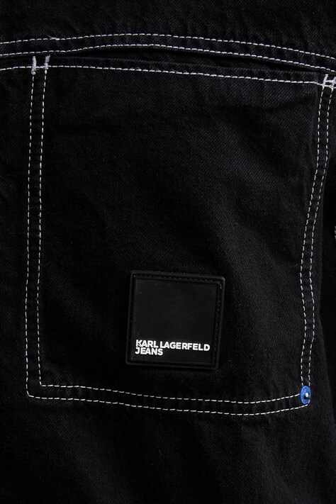 Джинсова куртка Karl Lagerfeld Jeans — SS26-KUM04Z, чорний — фото 5