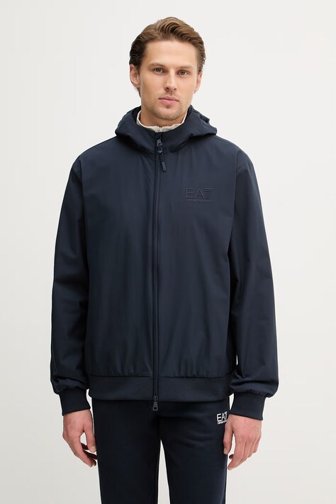 EA7 Emporio Armani kurtka kolor granatowy przejściowa AF21228.7M002279