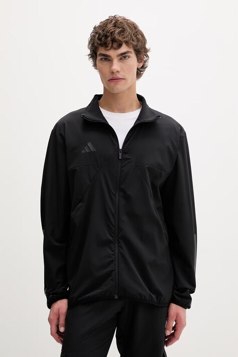adidas kurtka House of Tiro kolor czarny przejściowa oversize KB1631