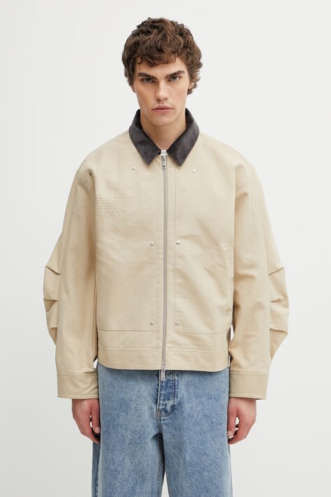 adidas Originals kurtka bawełniana męska beżowa KD0584