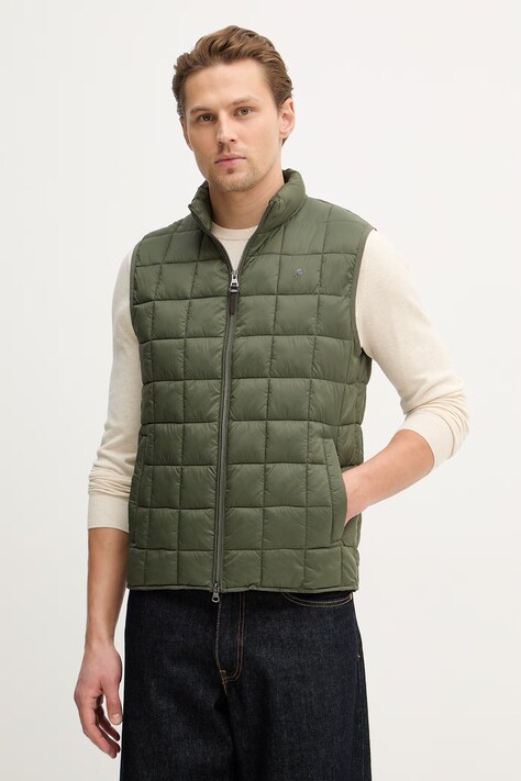 Hackett London bezrękawnik kolor zielony przejściowy HM4000089