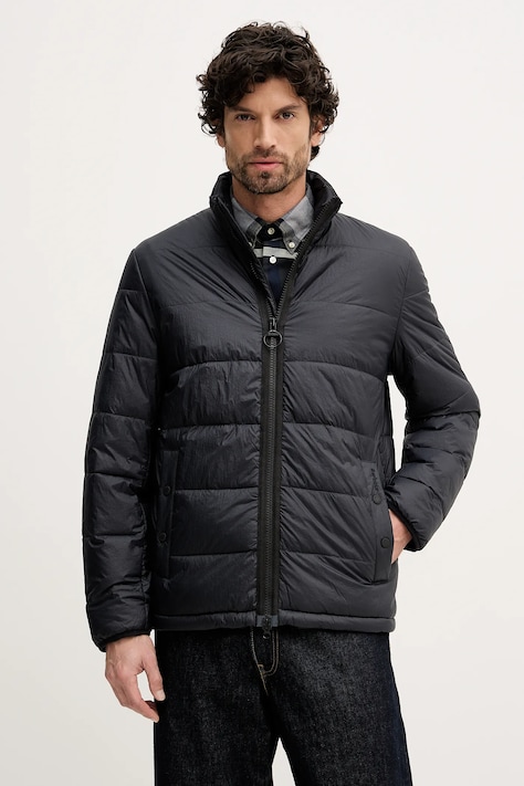 Barbour kurtka kolor czarny zimowa MQU1884