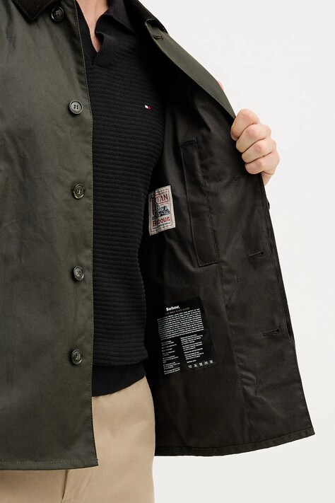 Barbour kurtka bawełniana Lorden kolor zielony przejściowa MWX2526