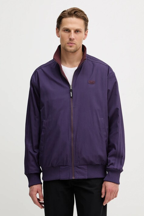 adidas Originals kurtka dwustronna Firebird kolor fioletowy przejściowa KS6844