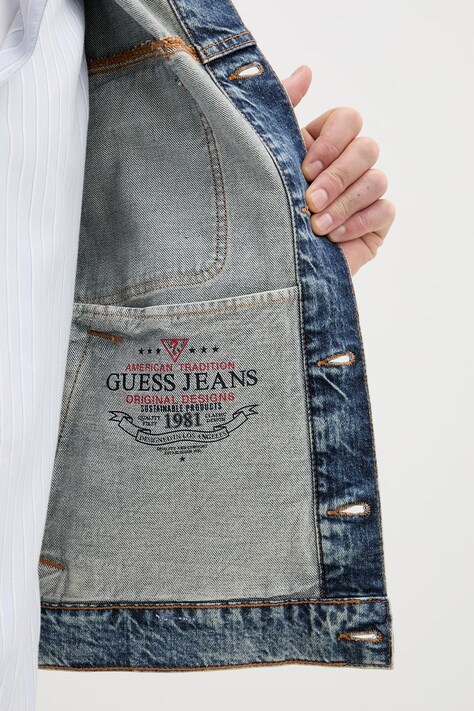 Guess Jeans куртка чоловіча джинсова — фото 6