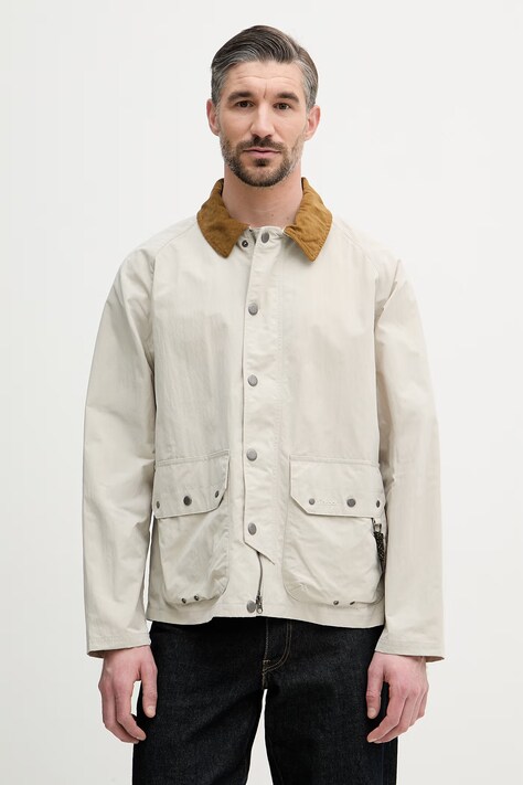 Barbour krótka kurtka męska beżowa MCA1108