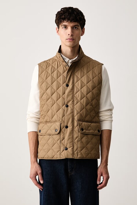 Barbour bezrękawnik męski beżowy MGI0245