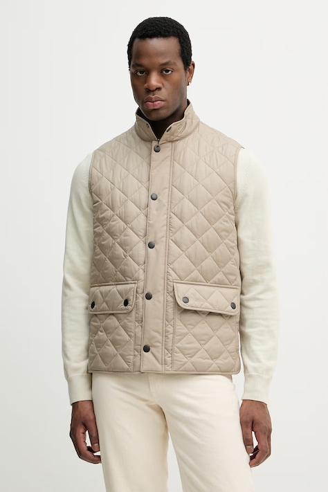 Безрукавка Barbour цвет бежевый демисезонная MGI0245