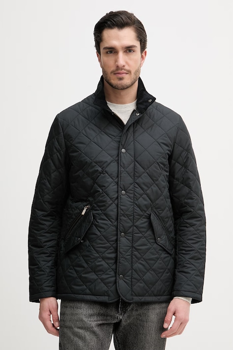 Barbour kurtka Chelsea kolor granatowy przejściowa MQU0006