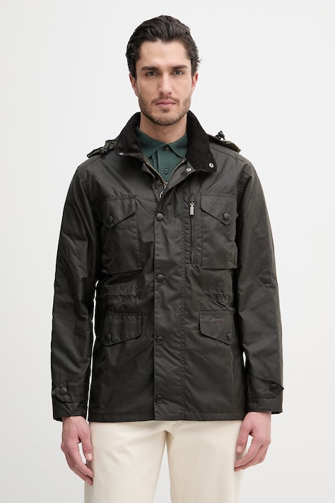 Barbour kurtka bawełniana Sapper kolor zielony MWX0020