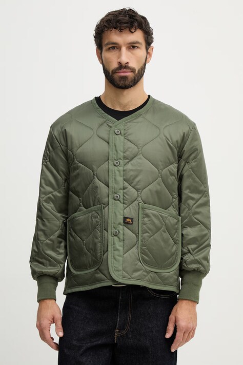 Alpha Industries kurtka ALS Liner Heritage kolor zielony przejściowa 100108