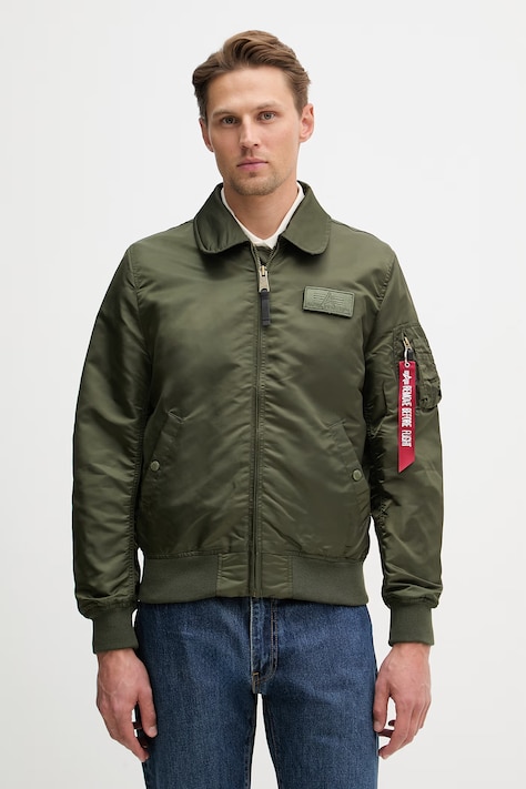 Куртка Alpha Industries Flying Tigers CWU Light колір зелений демісезонна 156128