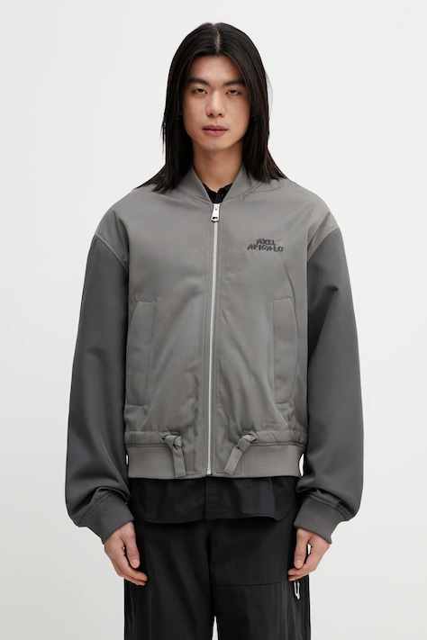 Axel Arigato kurtka bomber Archer Bomber Jacket kolor szary przejściowa oversize A3764002