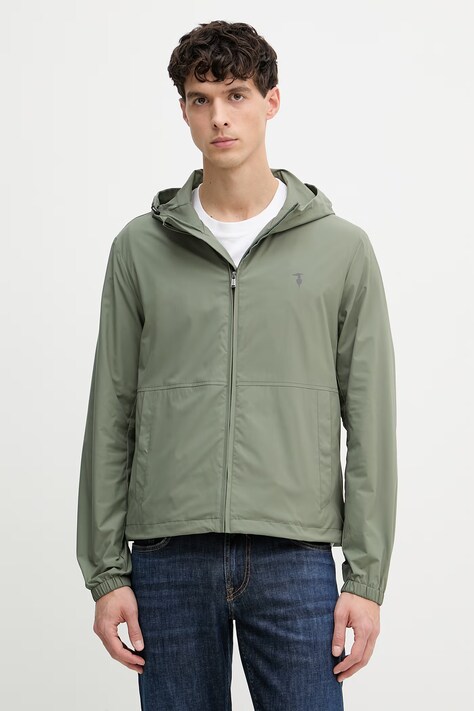 Trussardi krótka kurtka męska zielona R026M000050N