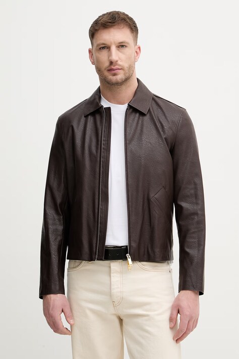 Sisley krátka bunda pánska hnedá 21DYSN04K