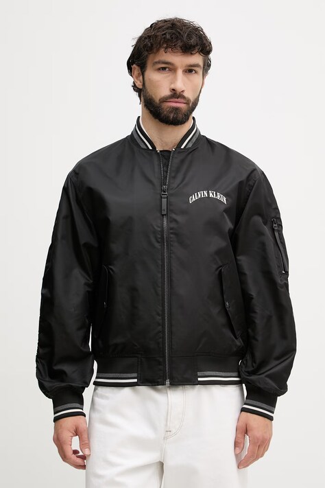 Calvin Klein Jeans bomber jakna muška crna LV04RF510G