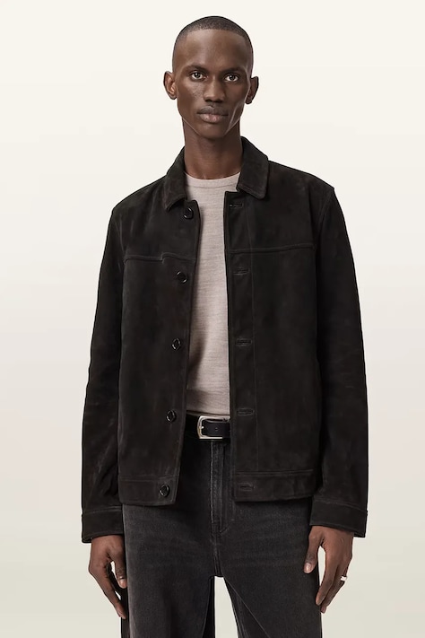 AllSaints kurtka skórzana NATES kolor czarny M002LE