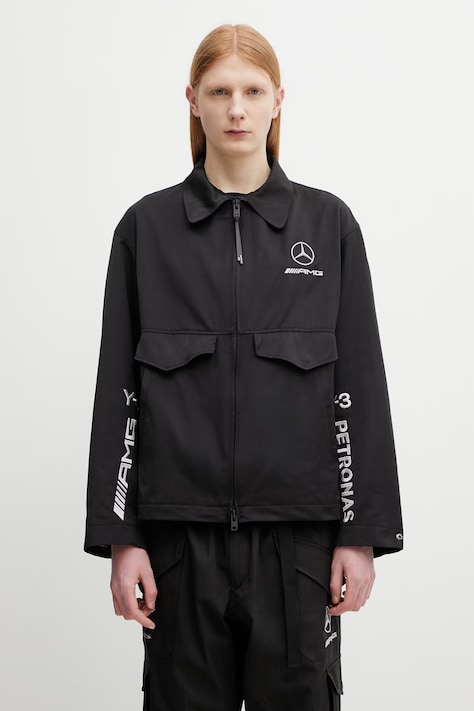 Y-3 x F1 WOLF JKT kurtka sportowa z bawełną męska czarna KR2375