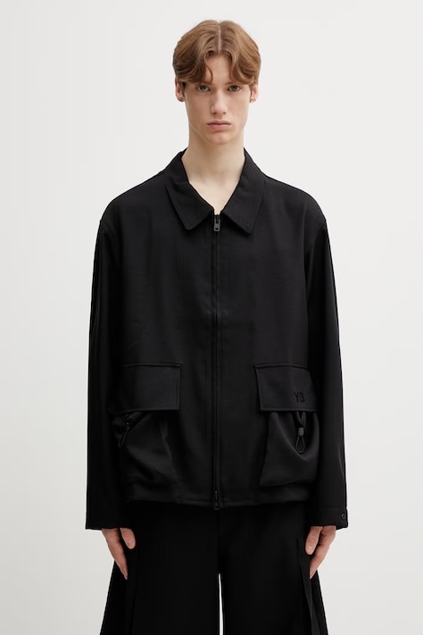 Y-3 bluza UNI SU BLOUSON męska kolor czarny gładka KS7648