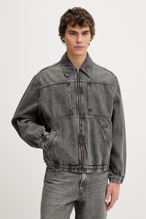 Levi's kurtka jeansowa JAANAI JACKET kolor szary przejściowa 005AK