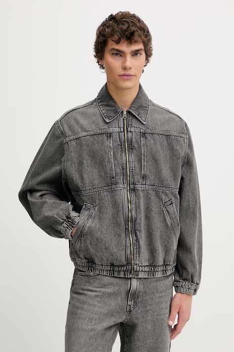 Levi's kurtka jeansowa JAANAI JACKET kolor szary przejściowa 005AK