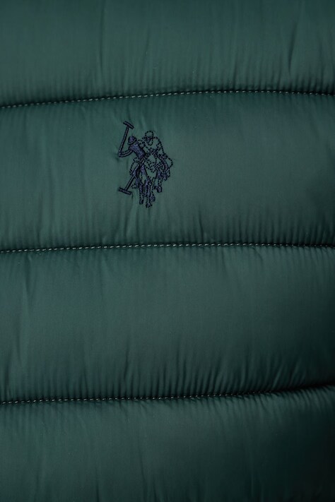 U.S. Polo Assn. Kurtka męska LIGHTWEIGHT BOUND QUILTED zielona MUP3905