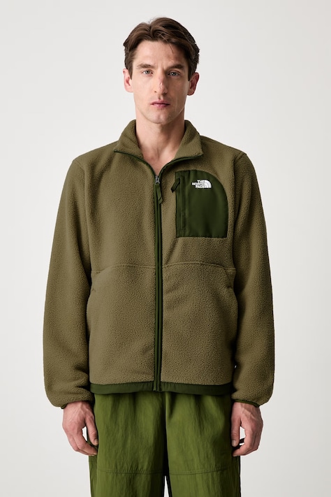 The North Face Yumiori Off Peak felpa in pile da uomo verde NF0A8FKNMO91