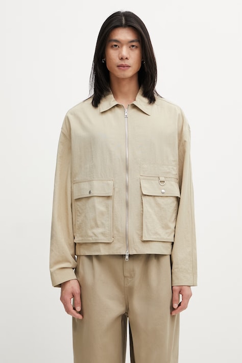 Maison Kitsuné kurtka męska beżowa QM02102WW9082