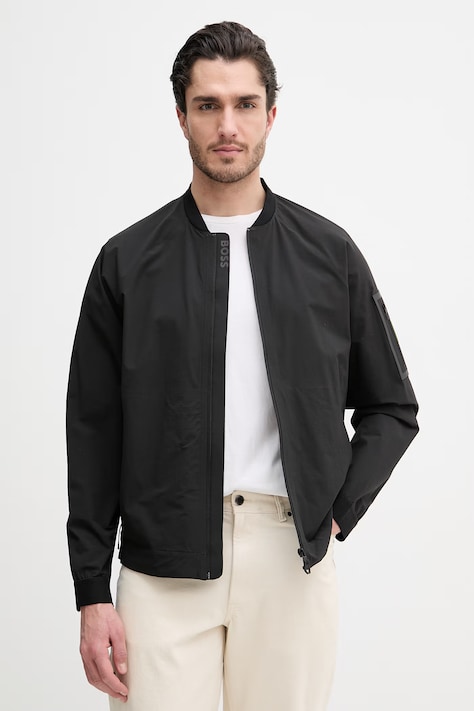 BOSS Green kurtka kolor czarny przejściowa 50554181