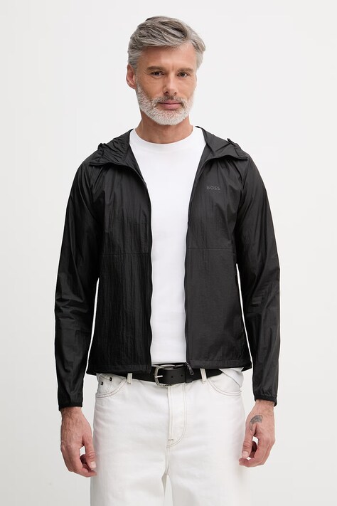 BOSS Green krótka kurtka męska czarna 50558877