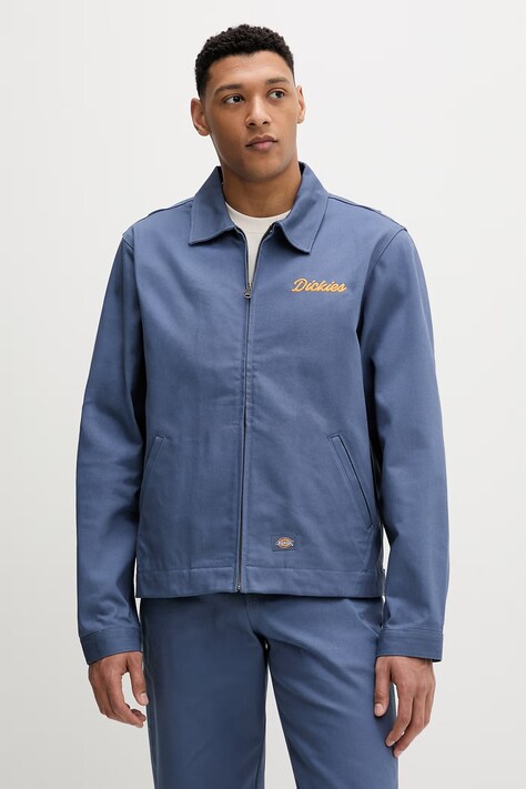 Dickies kurtka bawełniana kolor niebieski przejściowa DK0A88PFRI21