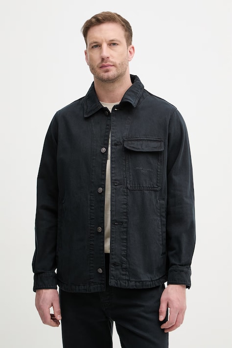 Armani Exchange kurtka przejściowa męska bawełniana granatowa XM002735 AF24874