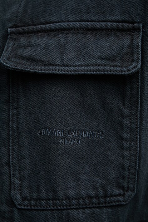 Armani Exchange демісезонна куртка чоловіча бавовняна — SS26-KUM0HH, темно-синій — фото 6