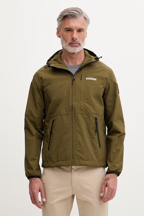 Napapijri kurtka przejściowa męska TUNDRA zielona NP0A4HO7G3A1