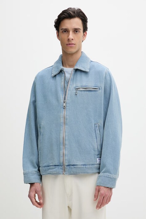 HUGO Blue kurtka męska bawełniana Elzo niebieska 50555989