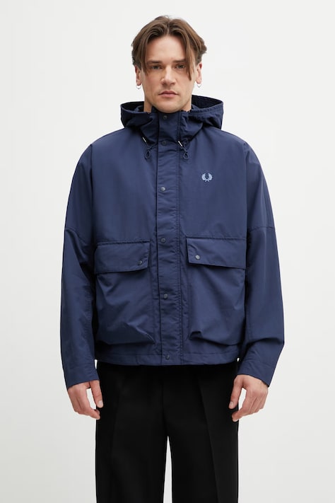 Fred Perry férfi kabát sötétkék J2323