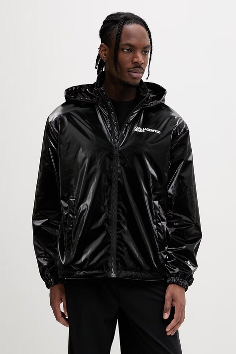 Karl Lagerfeld Jeans krótka kurtka męska czarna B2M15022