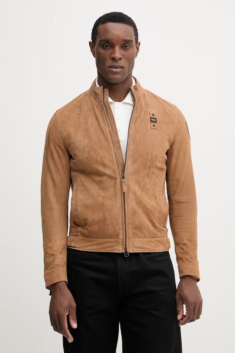 Blauer kurtka zamszowa CYPHERLIS kolor brązowy przejściowa BLUL02434