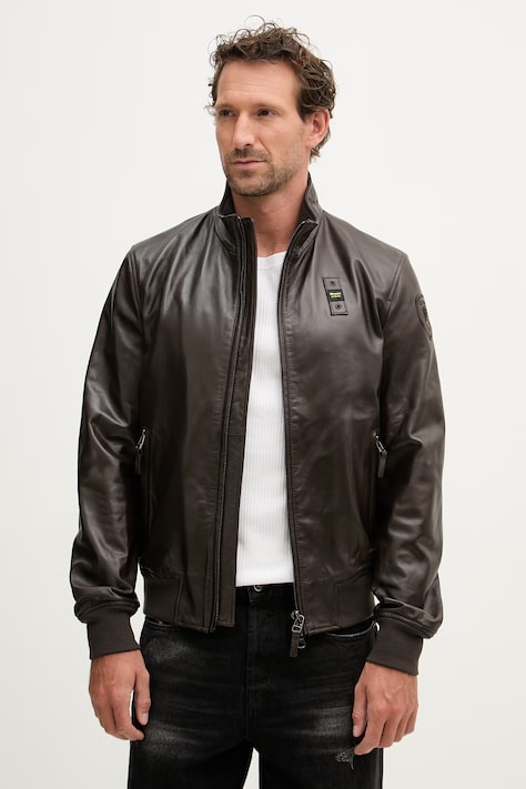 Blauer kurtka pilotka męska skórzana CONISTON brązowa BLUL02441