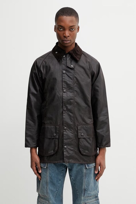 Barbour MWX0017RU52 kurtka przejściowa bawełniana męska brązowa Beaufort Wax
