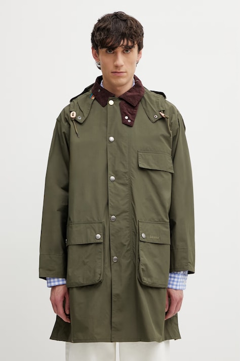 Barbour x Paul Smith Casual parka jacket Men's green MCA1127OL52