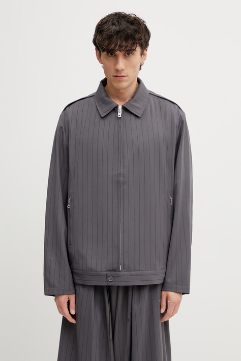 Y-3 M RW UT BLOUSON kurtka z wełną męska szara KS4973