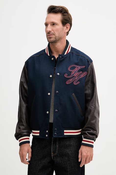 Tommy Hilfiger bomber ανδρικό σκούρο μπλε MW0MW42919