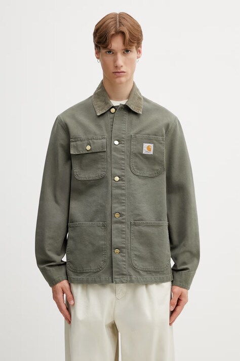 Carhartt WIP Michigan Coat kurtka bawełniana męska zielona I034787.3MA4O