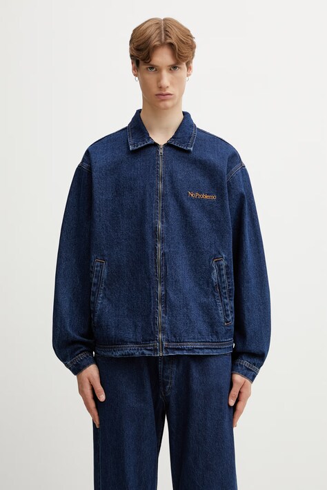 No Problemo Nayoko Heavyweight kurtka jeansowa męska niebieska NP7020305