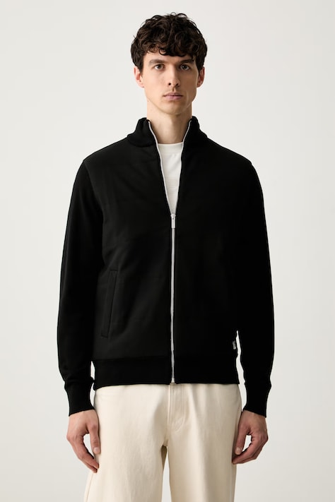 Karl Lagerfeld kurtka męska z bawełną czarna 561398.655030