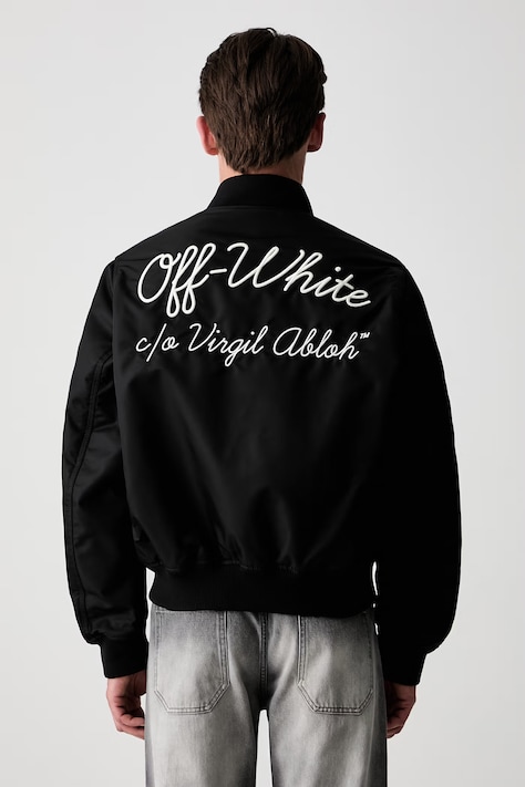 Off-White Script bomber pánský černý 44MEH05EC9F0021001