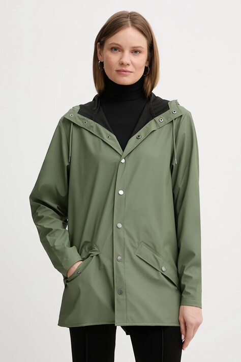Μπουφάν Rains 12010 Jacket W3 χρώμα: πράσινο, 12010