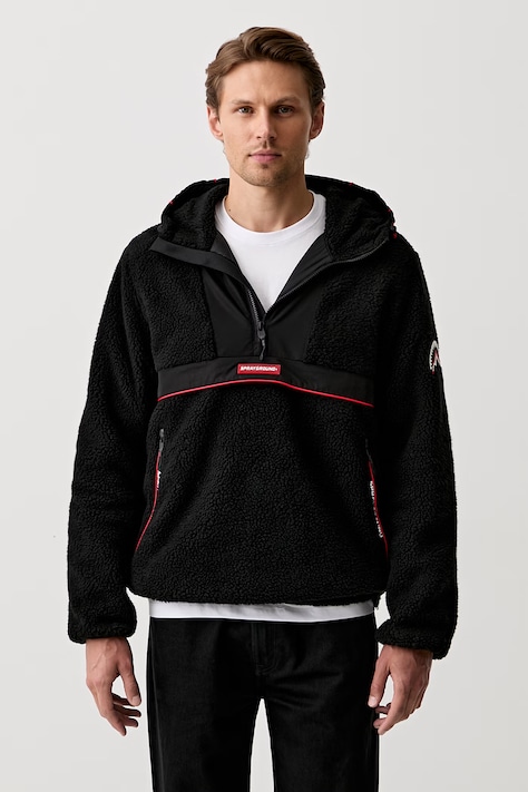Sprayground anorak polarowy czarny SP137D