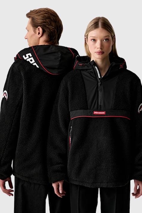 Sprayground plášť flísový čierny SP137D